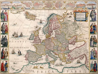 ヨーロッパ地図（Blaeu Atlasより