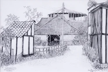 Lord Astors Dairy、White Place Farm、Cookham 2012、鉛筆
