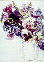 フリチラリア2005年春の花（水彩）