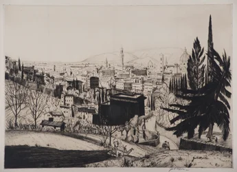 フィレンツェ、1924年（ドライポイント）