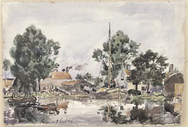 ハーグの運河、1868