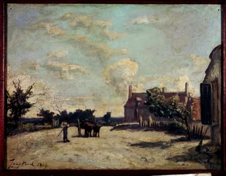 Auberge Peinture de Jean Barthold Jongkind (1819-1891) 1869 Paris, Musee du Peute Palais.