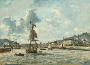 オンフルール港の入り口（18364年）。