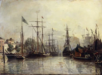 ロッテルダム港、1857