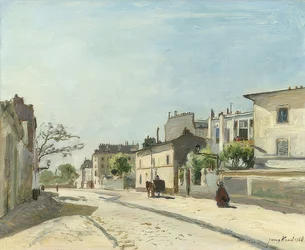 パリのノートルダム通り。 1866