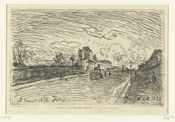 コーチン病院の出口 (フォーブル サン ジャック、パリ) Sortie de la Maison Cochin (Faubourg Saint-Jacques) (オブジェクトのタイトル)