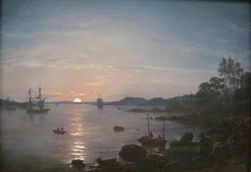 ノルウェー語  Fjord på Holmestrand ホルメストランドのフィヨルド