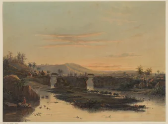 バタビア周辺の景色 バタヴィアの田舎の風景 (オブジェクトのタイトル)