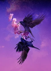 鳥の王国 5、2018 (デジタル フォト アート)