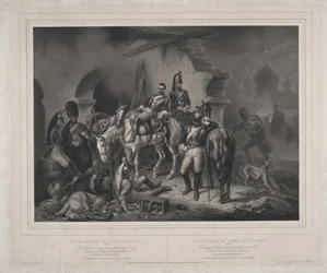 モスクワ・クレムリンのフランス軍 - Woelfle, Johannes (1807-1893) - 1830 - リトグラフ - 60,8x85,9 - 個人蔵
