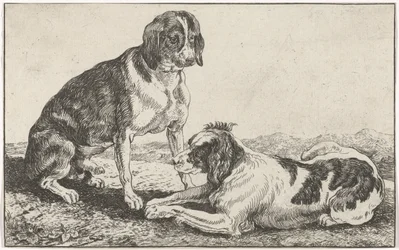 二匹の犬
