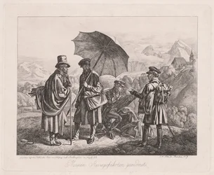 彼らの旅のアーティスト、1819年。