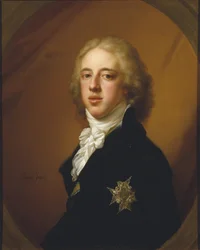 Gustave IV Adolphe de Suede - Gustav IV Adolf of Sweden (1778-1837) の肖像画、Lampi, Johann-Baptist von, the Elder (1751-1830) によるものです。油彩・キャンバス寸法：19,4x14,2cm。ストックホルム国立博物館