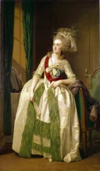 ナタリア・ウラジミロフナ・サルティコワ王女（1737-1812）の肖像画。 （王女N.V. Saltykovaの肖像）。 Johann Friedrich August Tishbein (1750-1812) による絵画、キャンバスに油彩、1780 年頃。 ドイツ美術