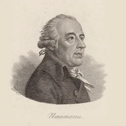 作曲家Johann Gottlieb Naumann（1741-1801）の肖像。