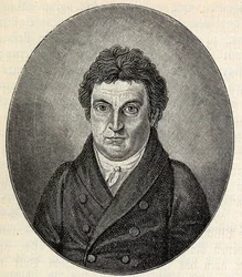 Johann Gottlieb Fichte 1762-1814 の肖像。