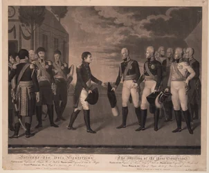 1807 年 7 月、1808 年 7 月の 3 人の君主のティルシット会議
