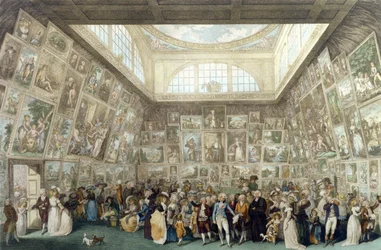 ロイヤルアカデミーの展覧会、1787年、ピエトロアントニオマルティーニ（1738〜97年）、1787年に彫刻