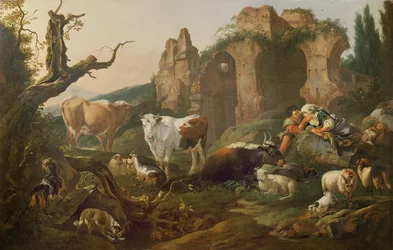 風景の中の家畜、1685