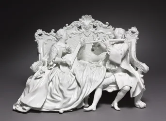 クリノリングループ：ミュージシャン、メーカーMeissen Porcelain Factory、ドイツ、1737年頃