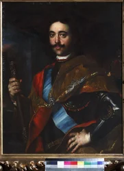 皇帝ピョートル1世(1672-1725)の肖像 - ヤン(ヨハン)・クペツキー(Kupetzky)(1667-1740)。油彩・キャンバス