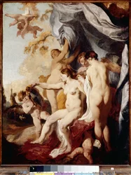 鏡のあるヴィーナス（キャンバスに油彩）