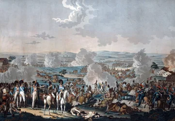 ワグラムの戦い」（1809年） - ルゲンダス、ヨハン・ローレンツ、ザ・ヤング（1775-1826） - アクアチント - 52,8x63,4 - 個人蔵