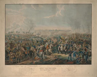諸国民戦争の戦いの後：1813年10月18日に勝利の知らせをもたらすシュヴァルツェンベルク侯