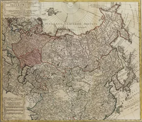 ロシアの地図 出典: ロシアとタルタリアの全帝国