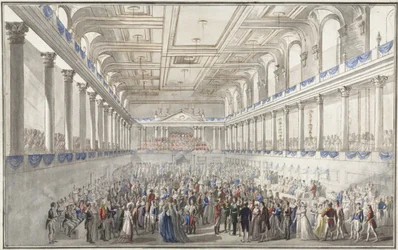 1814年10月9日にウィーンの議会の間にredouteパレ、c。 1815