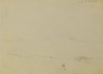 バラトン湖の風景スケッチ