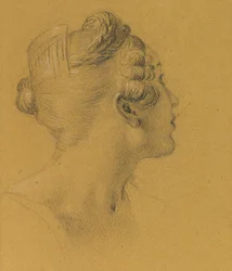 ホーフブルクの壁画のための女性の習作