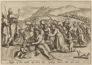 The Exodus from Egypt」（1585年）。
