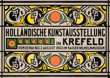 クレーフェルトのカイザーウィルヘルム美術館でのオランダ美術展を宣伝するポスター