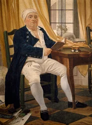 エネモンド・アレクサンドル・プティトの肖像」ヨハン・ゾファニー（1733-1813）作