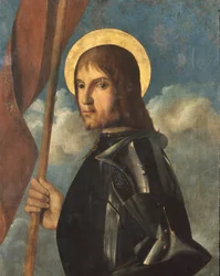 戦士の聖人、c.1506（パネルに油彩）