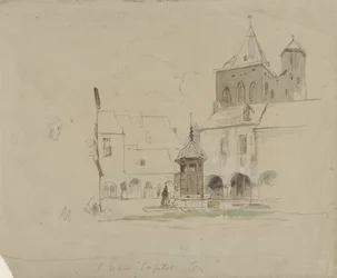 ケルンの S. Maria im Kapitol の広場の書斎