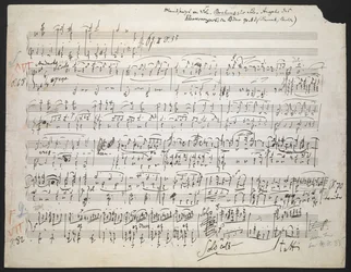 ツヴァイク MS 19 f.1r ピアノ協奏曲第 2 番変ロ長調 op. 83