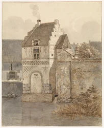 ナイメーヘンの Oude Haven にある Bottelpoort の眺め