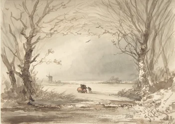 冬の風景」1854年