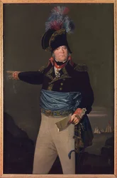 ピエール・ジャック（Pierre Jacques）・オステン将軍（1759-1814）の肖像、コエックコエック（Johannes Hermanus, 1778-1851）作。キャンバスに油彩。サイズ：155x102 cm個人蔵