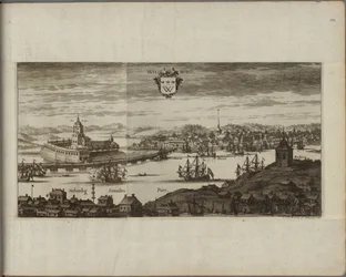 Vue de Vyborg (Rusie) - View of Vyborg, by Aveelen, Johannes van den (1655-1727).銅版画、1667年から1700年の間。ストックホルム国立博物館