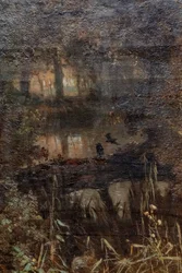 ドイツ語：Der Teich in Osterbeek オスターベークの池