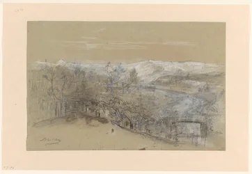 Bloemendaal の Elswout 近くの Zandberg のビュー