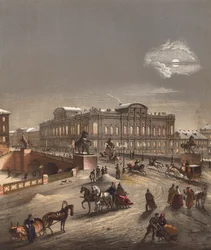 冬のロシア・サンクトペテルブルク（カラーリトグラフ