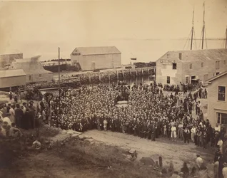 1865 年 6 月 22 日、プリマス ロックでの全国会衆評議会。