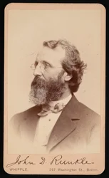 ジョン・ダニエル・ランクルの肖像 1822～1902年、1865～1873年。