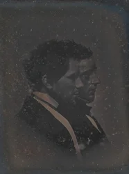 芸術家の兄弟との自画像、1840年代。