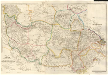 1842年、ジョン・アロースミスによる中央アジアの地図