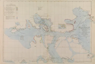 エレバスとテラー湾の拡大図 - ジョン・フランクリン卿の冬の宿舎